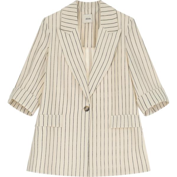 blazer Dixie bianco a righe