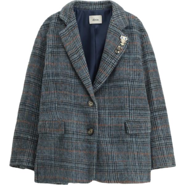 blazer Dixie grigio a quadri