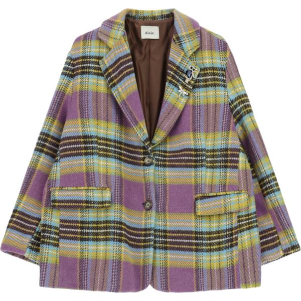 blazer Dixie grigio a quadri