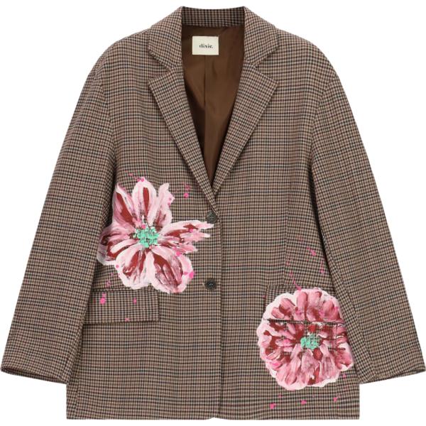 blazer Dixie marrone a quadri