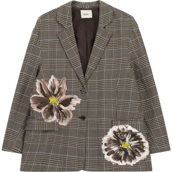 blazer Dixie verde a quadri