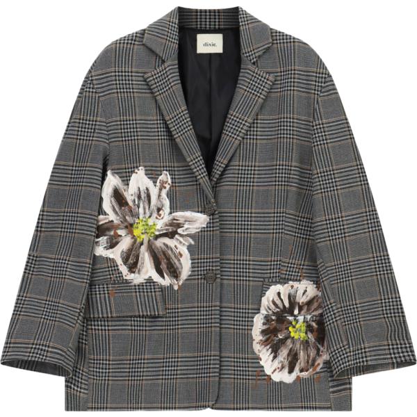 blazer Dixie grigio a quadri