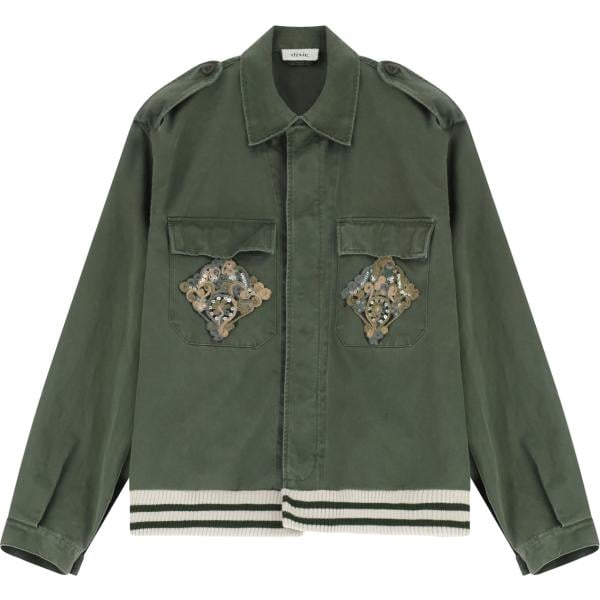 cappotti Dixie verde a righe