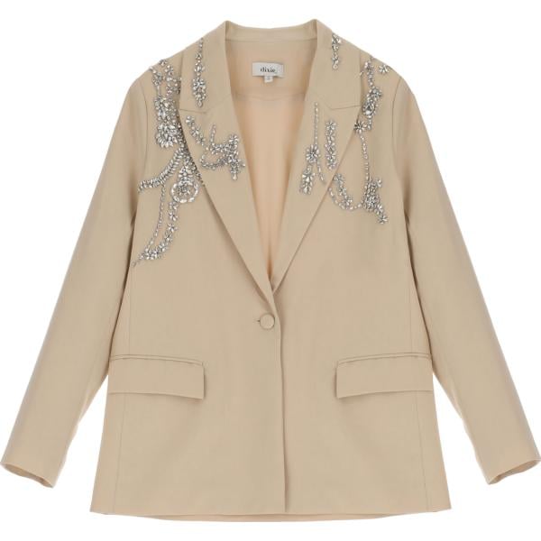 blazer Dixie marrone tinta unita