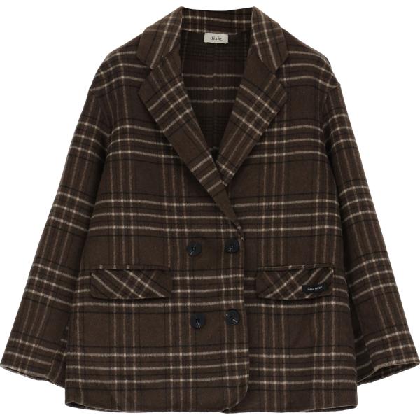 blazer Dixie marrone a quadri