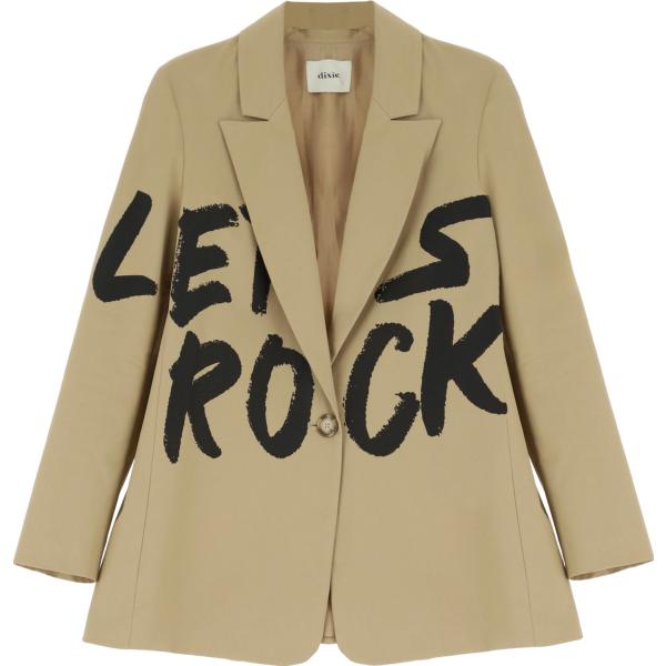 blazer Dixie marrone con stampe