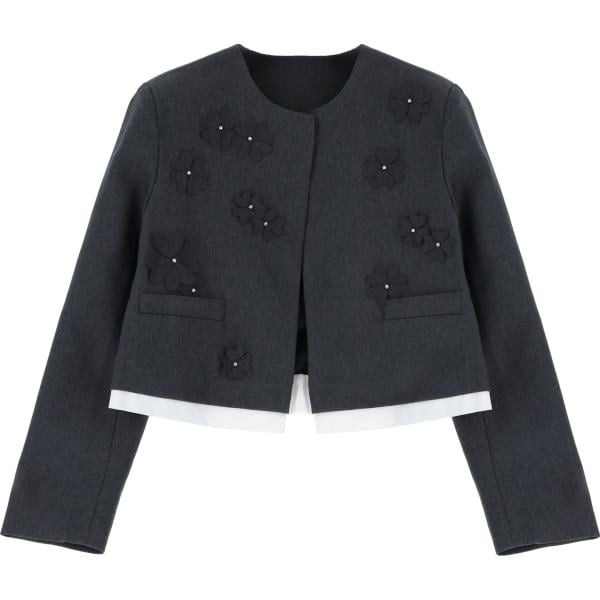 blazer Dixie grigio a fiori