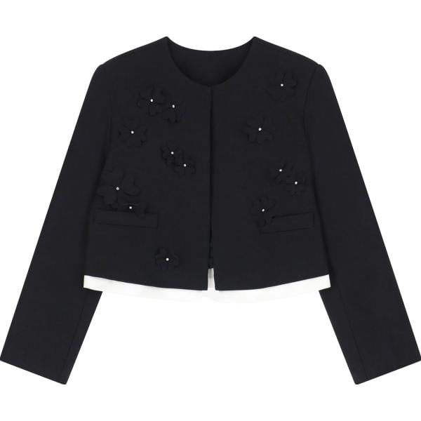 blazer Dixie nero a fiori