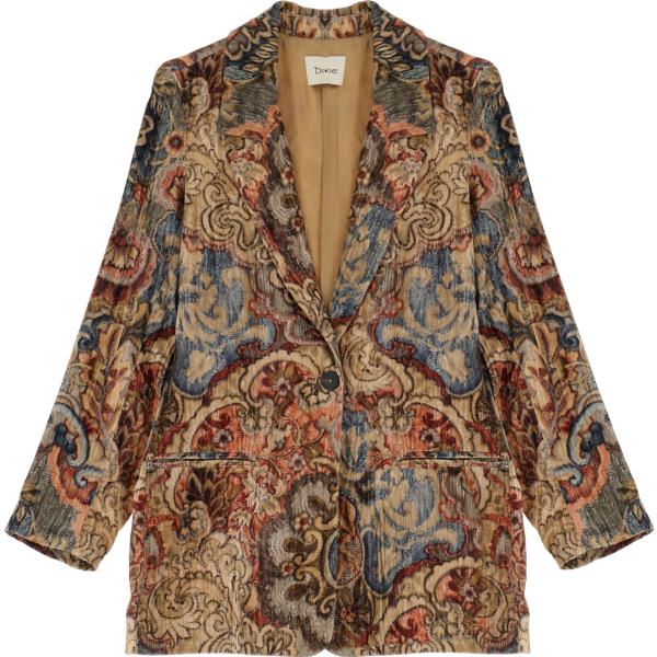 blazer Dixie blu a fiori