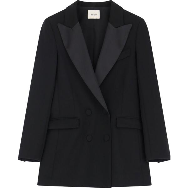 blazer Dixie nero tinta unita