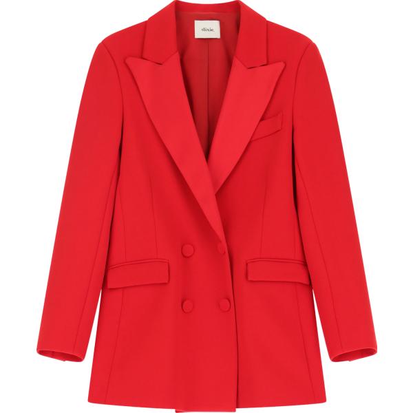 blazer Dixie rosso tinta unita