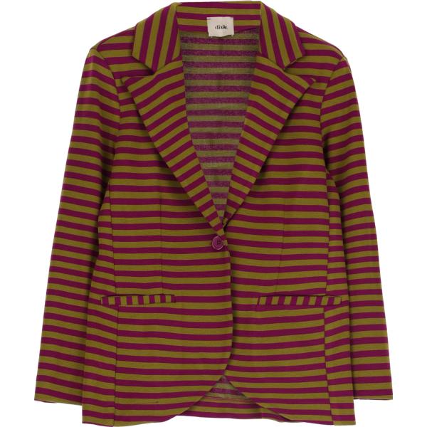 blazer Dixie verde a righe