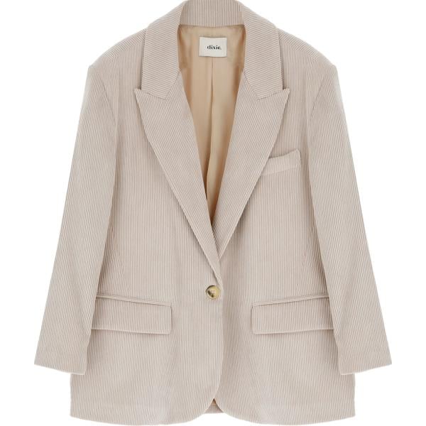 blazer Dixie grigio tinta unita