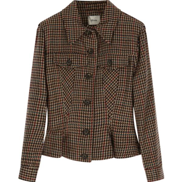 blazer Dixie marrone pied de poule