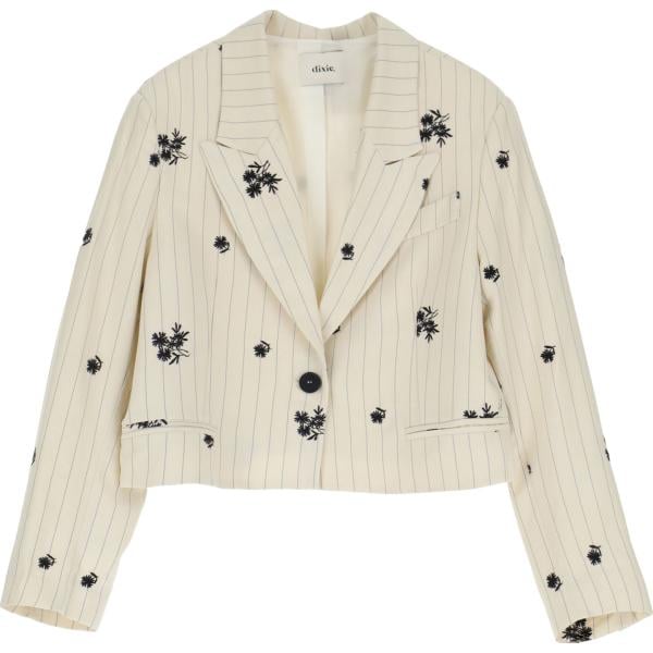 blazer Dixie bianco a righe