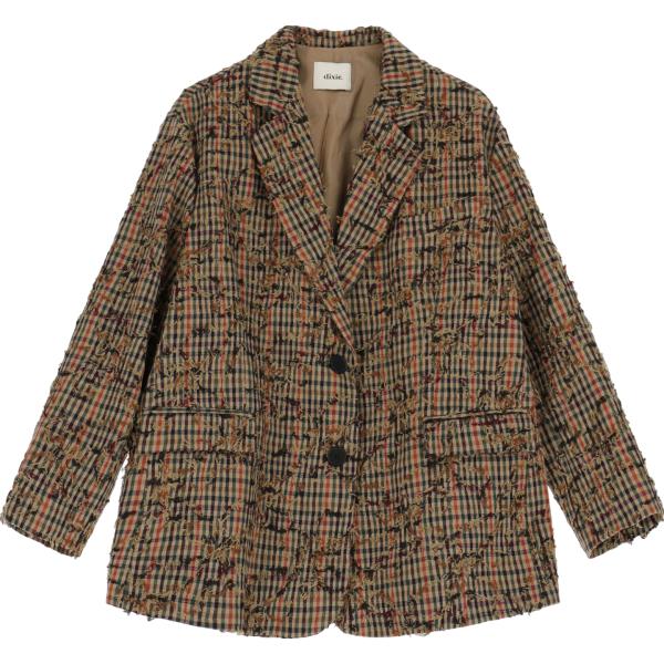 blazer Dixie marrone a quadri