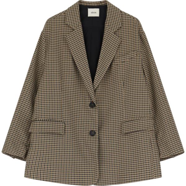 blazer Dixie marrone a quadri