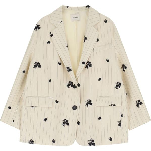 blazer Dixie bianco a righe