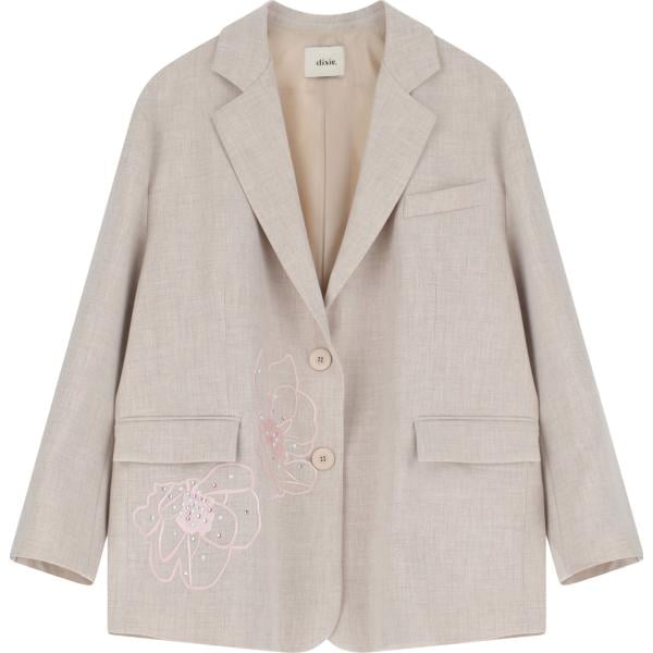 blazer Dixie grigio a fiori