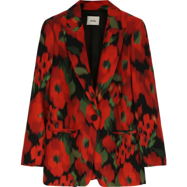 cappotti Dixie nero a fiori