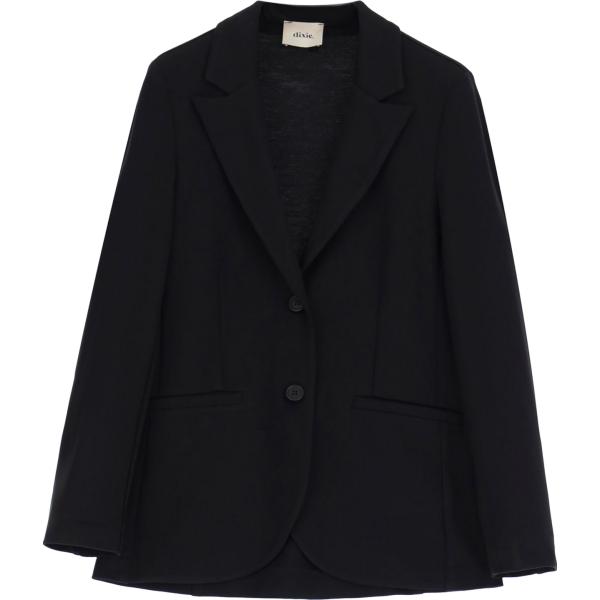 blazer Dixie nero tinta unita