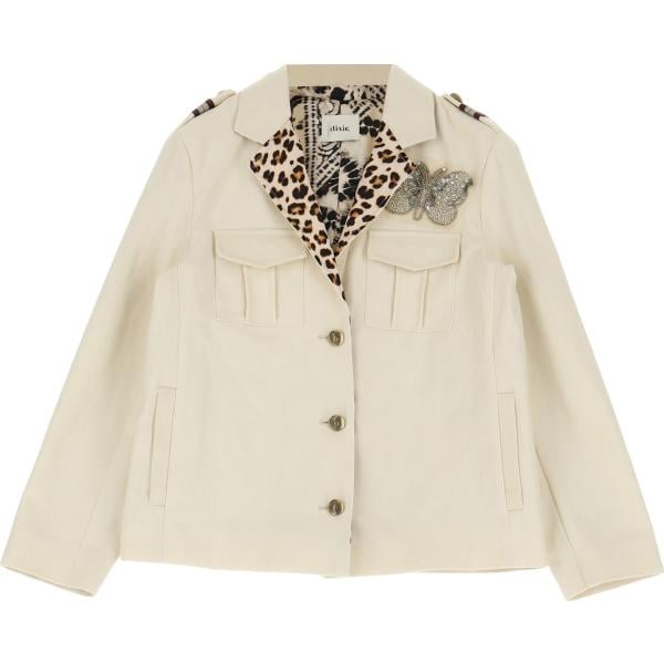 blazer Dixie bianco animalier