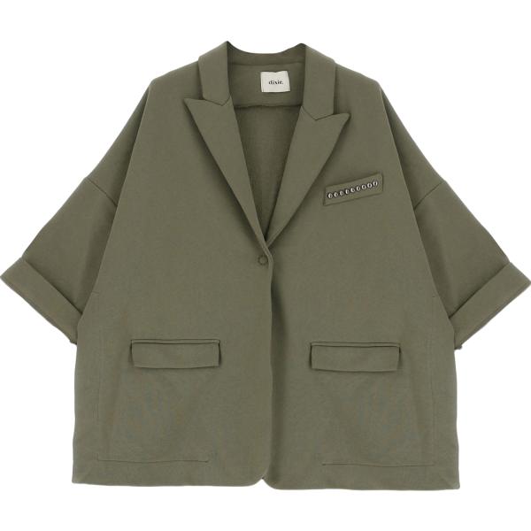 blazer Dixie verde con stampe