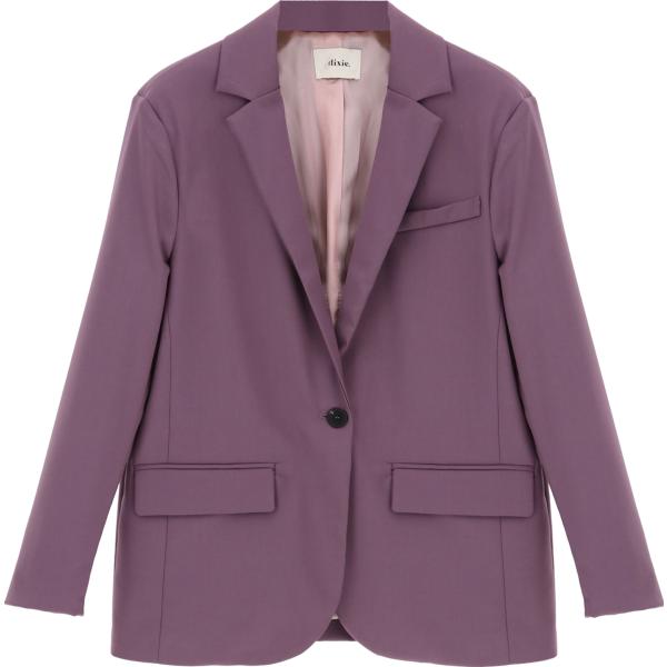 blazer Dixie viola tinta unita