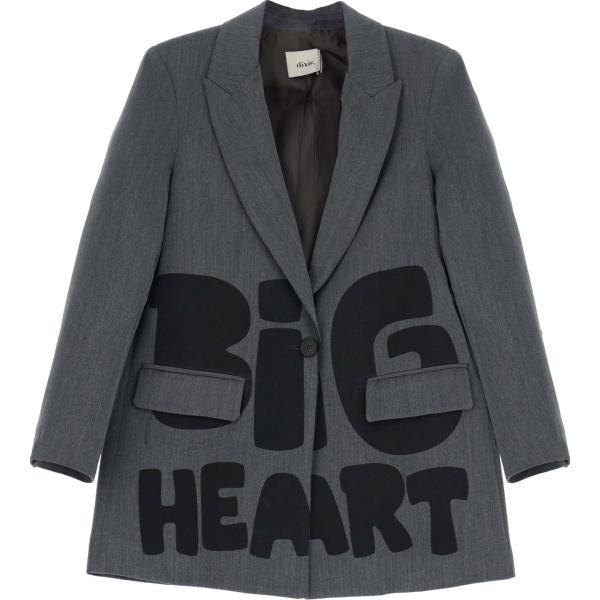 blazer Dixie grigio con stampe