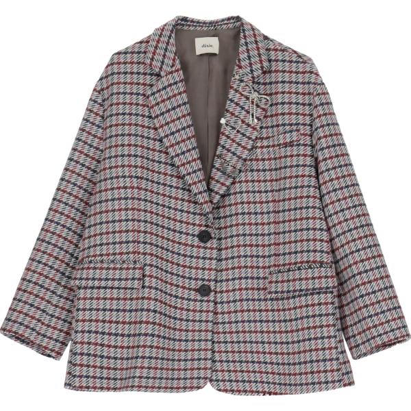 blazer Dixie marrone pied de poule