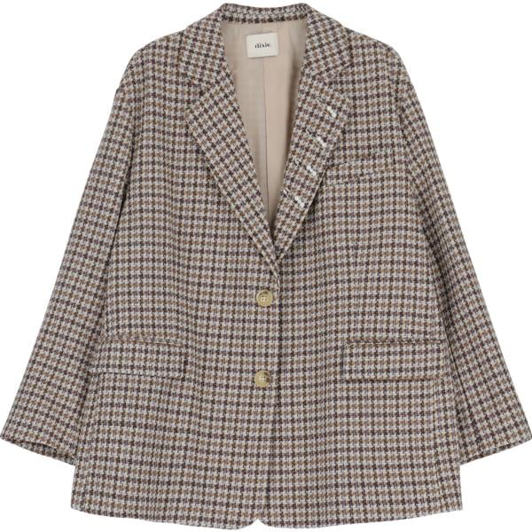blazer Dixie marrone pied de poule