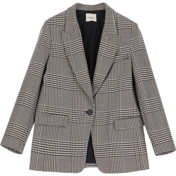 blazer Dixie grigio a quadri
