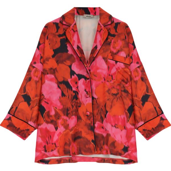 cappotti Dixie rosso a fiori