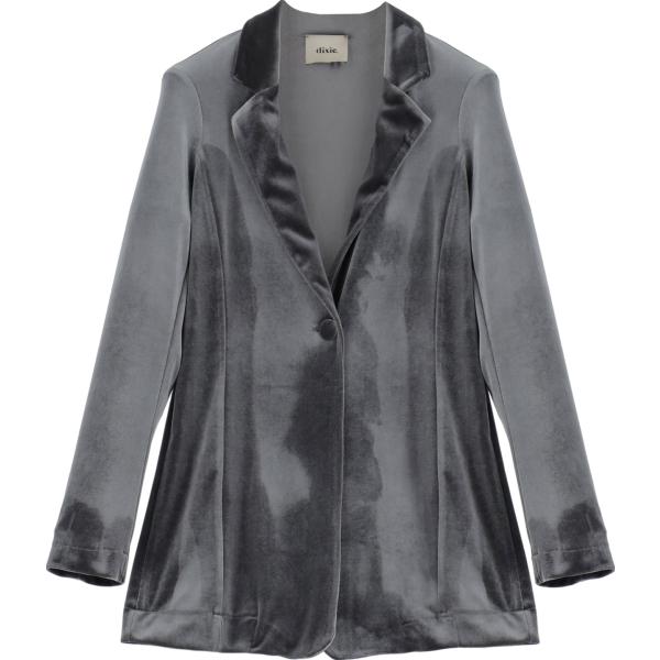 blazer Dixie grigio tinta unita