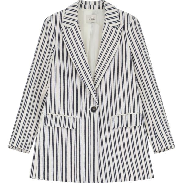 blazer Dixie bianco a righe