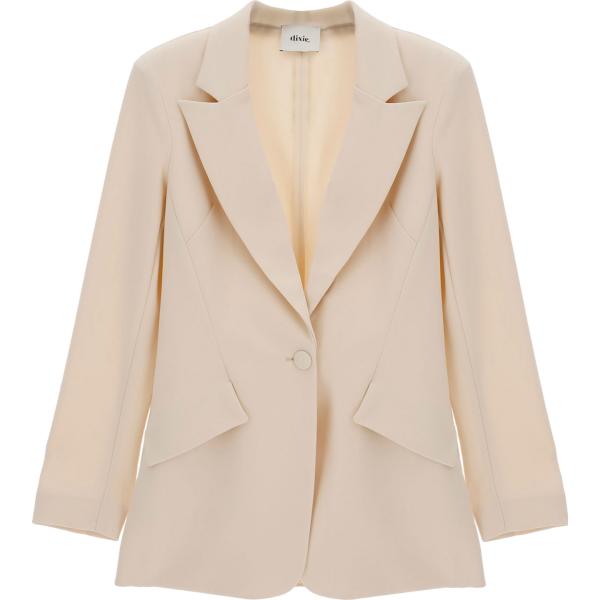 blazer Dixie bianco tinta unita