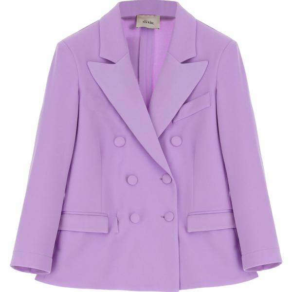 blazer Dixie viola tinta unita