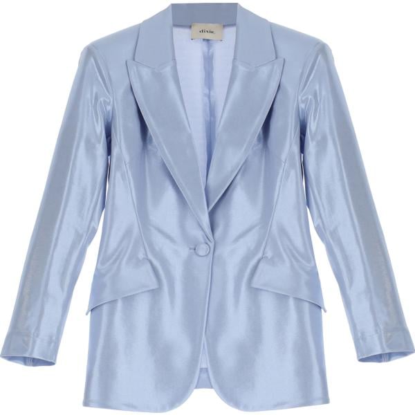 blazer Dixie blu tinta unita