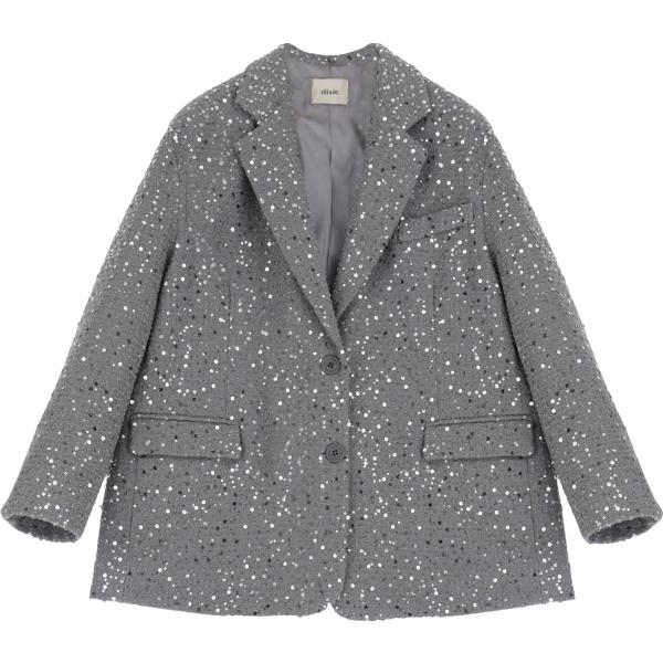blazer Dixie grigio tinta unita