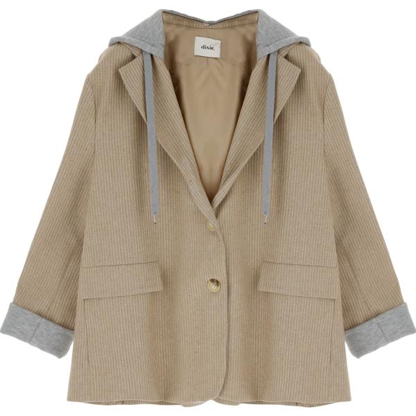 blazer Dixie marrone tinta unita