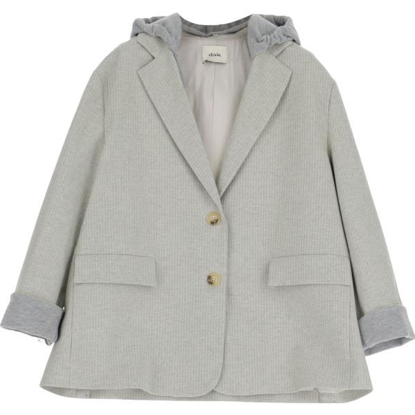 blazer Dixie grigio tinta unita