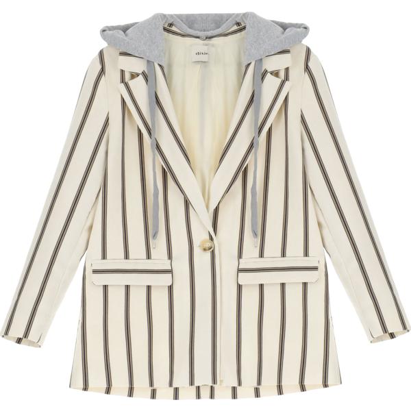 blazer Dixie bianco a righe