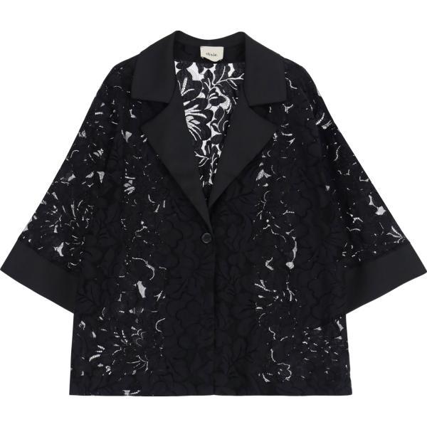 blazer Dixie nero a fiori