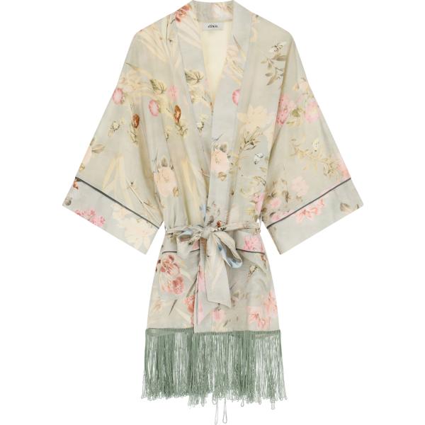 trench Dixie bianco a fiori