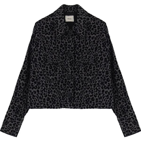 blazer Dixie nero animalier