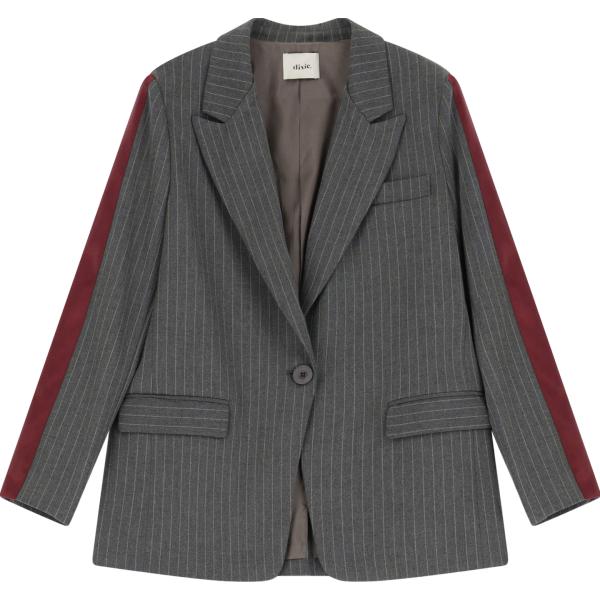 blazer Dixie grigio a righe