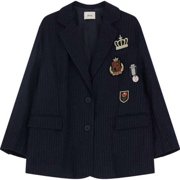 blazer Dixie blu a righe