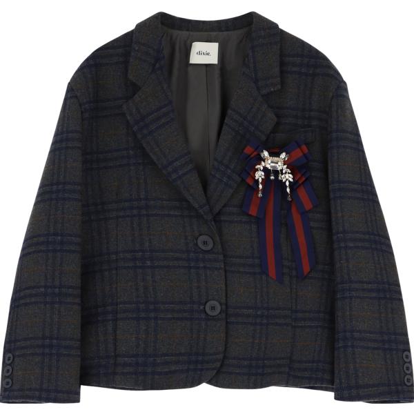 blazer Dixie grigio scozzese