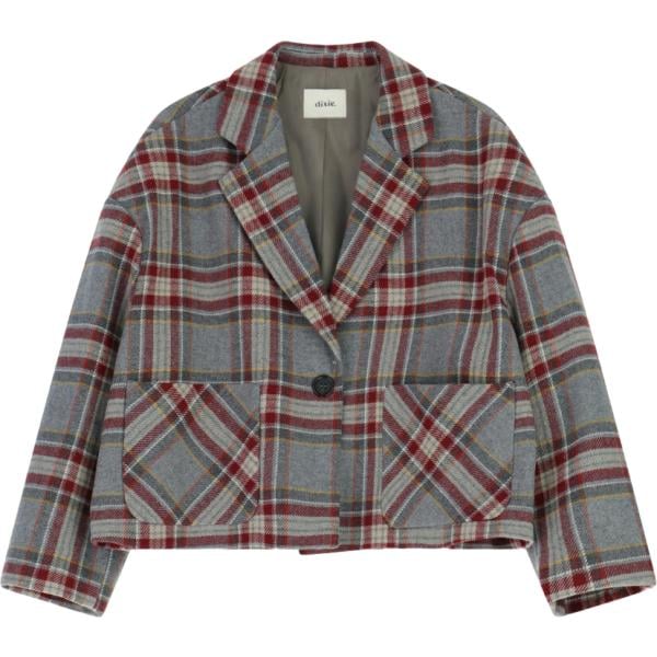 blazer Dixie grigio a quadri