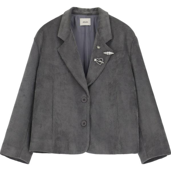 blazer Dixie grigio a righe